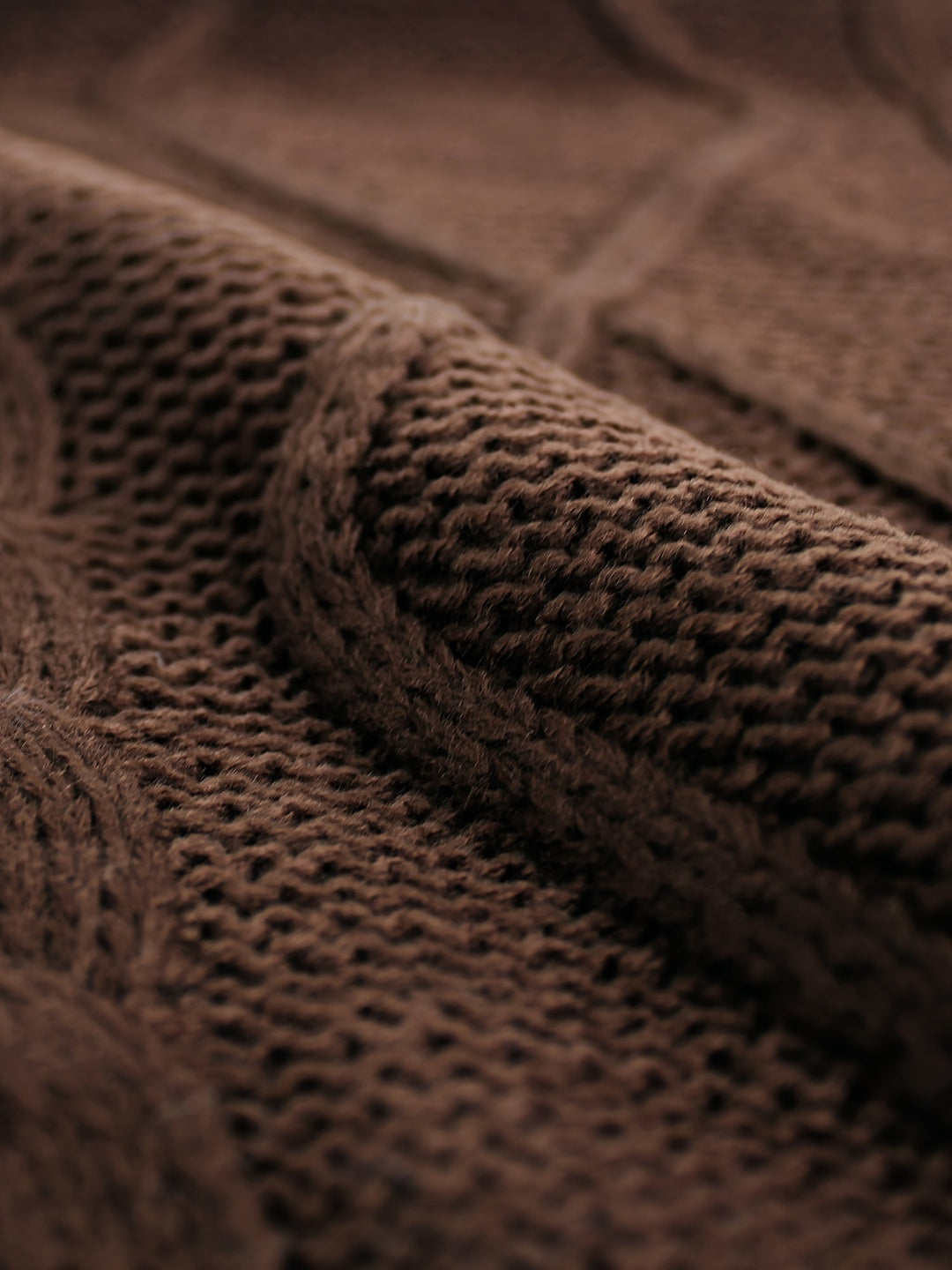 Ladies Cozy Cable-Knit V-Neck Sweater Vest