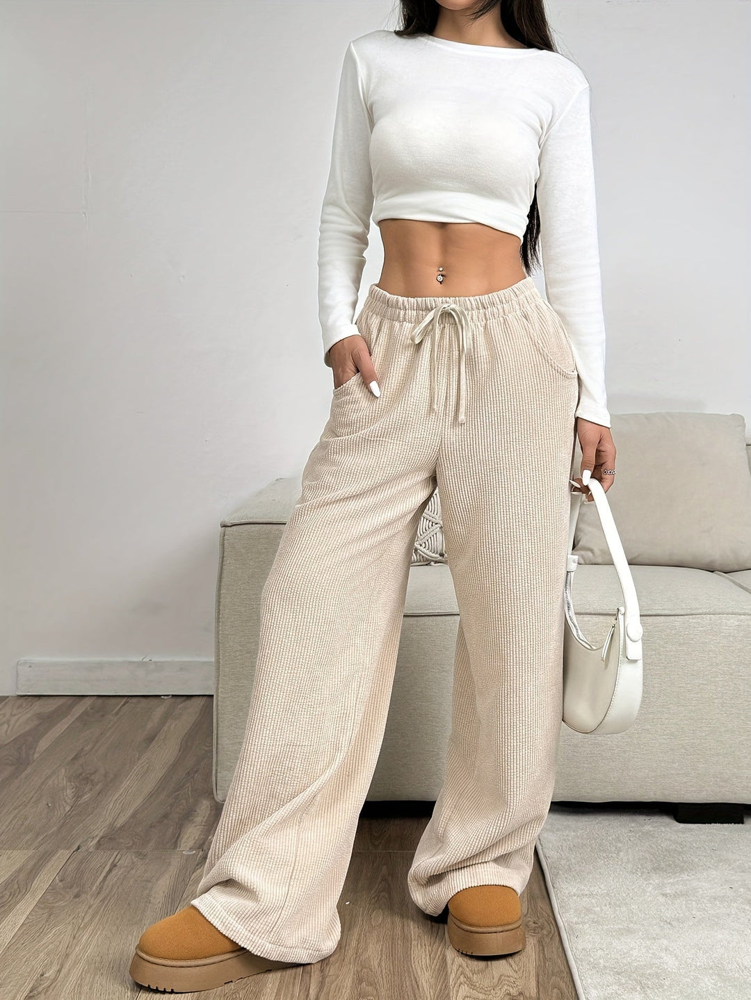 Wide-Leg Trousers for Women, Relaxed Style