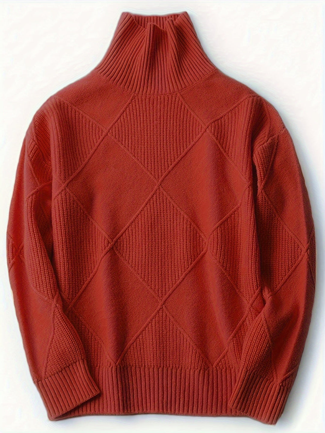 Turtleneck Sweater for Women, Textured Style