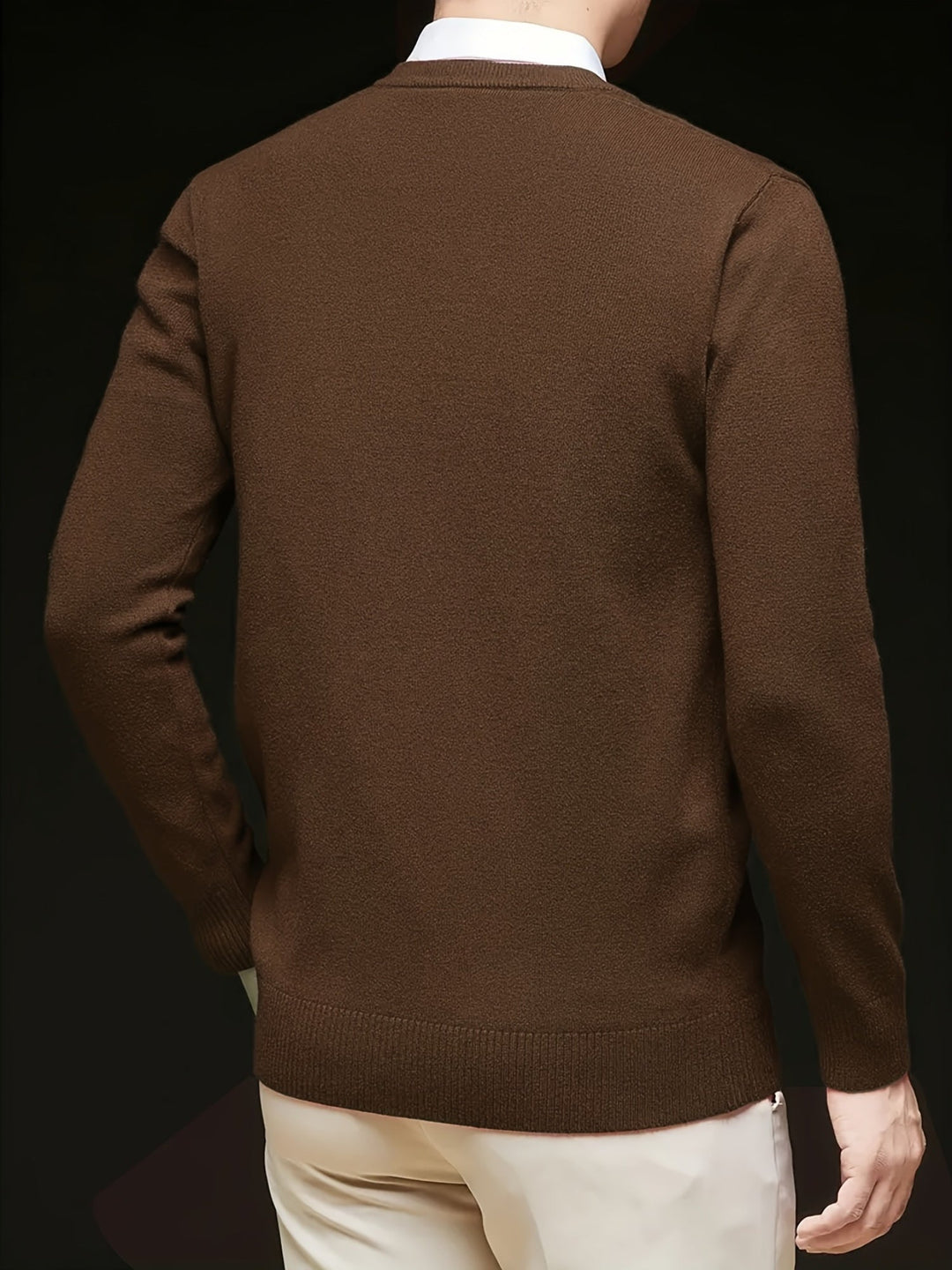 Refined V-Neck Sweater for Men