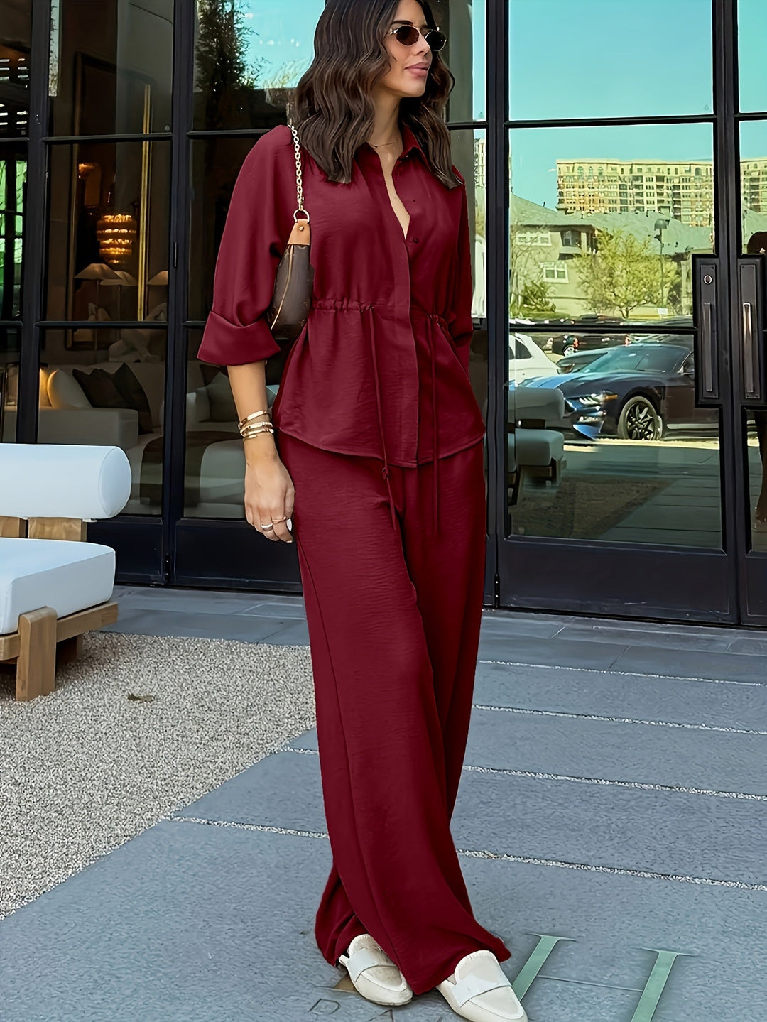 Wide-Leg Set for Women, Relaxed Style