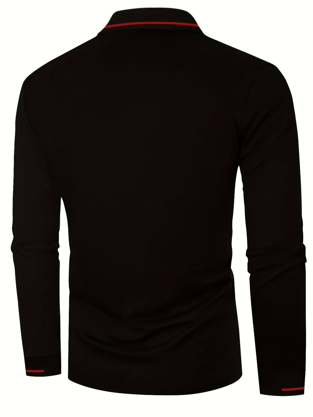 Long-Sleeve Polo Shirt for Men, Refined Style