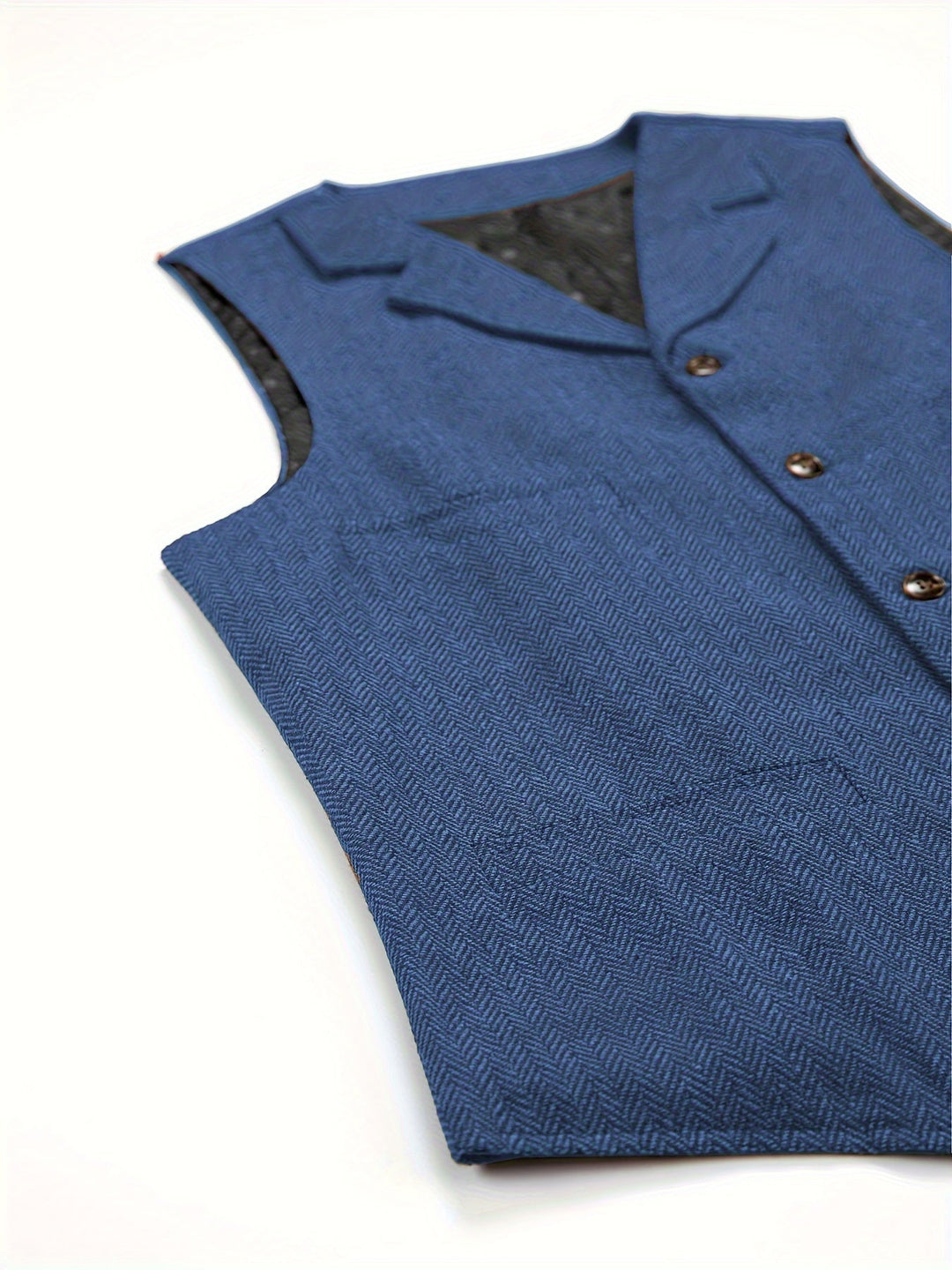 Heritage Herringbone Vest for Men, Plus Size