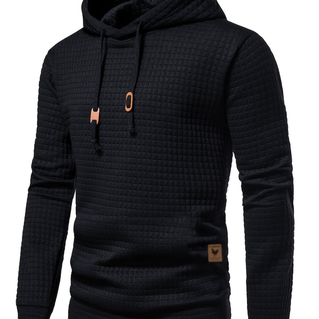 Pullover Hoodie for Men, Textured Style