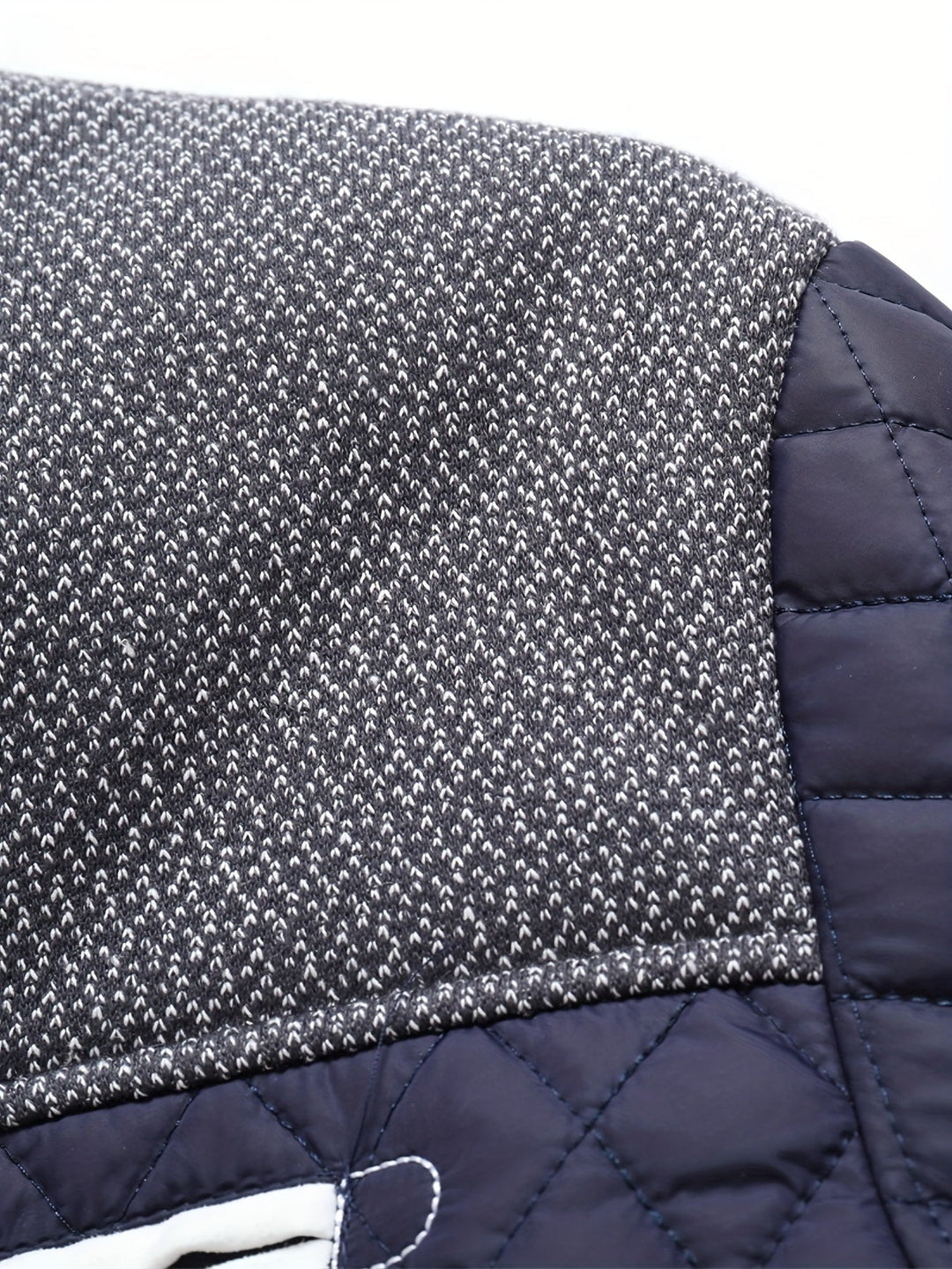 Plus Size Quilted Stand-Collar Jacket for Men