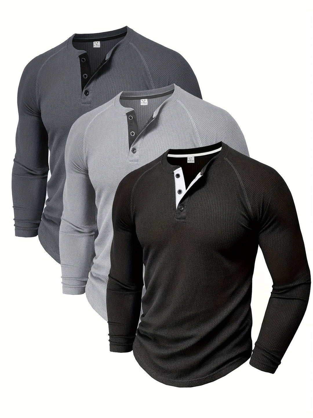 Button Henley Shirt, Men's Classic Fit
