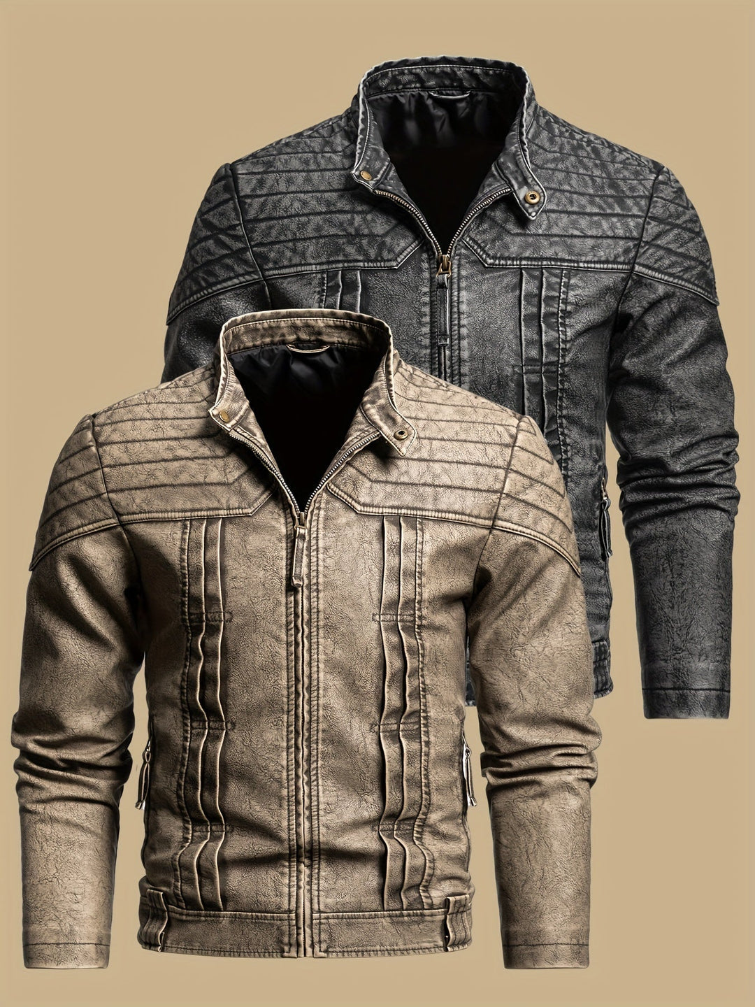 Moto Jacket for Men, Rugged Style