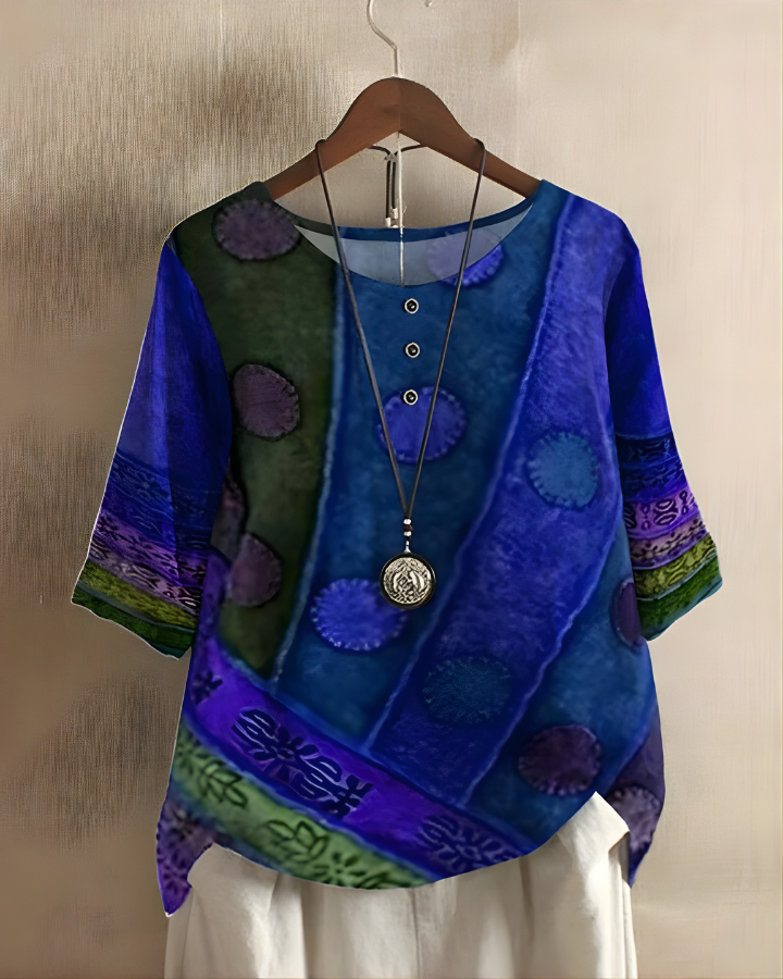 Summer Boho Top, Women's Relaxed Fit