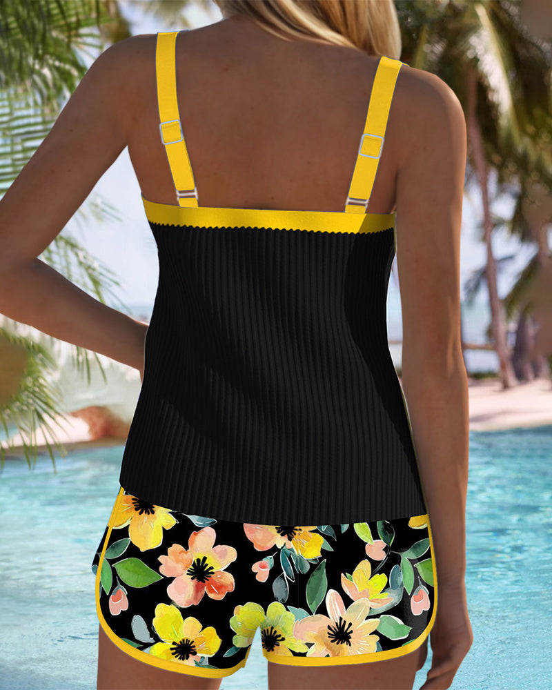 Two-Piece Tankini Set for Women, Flattering Style