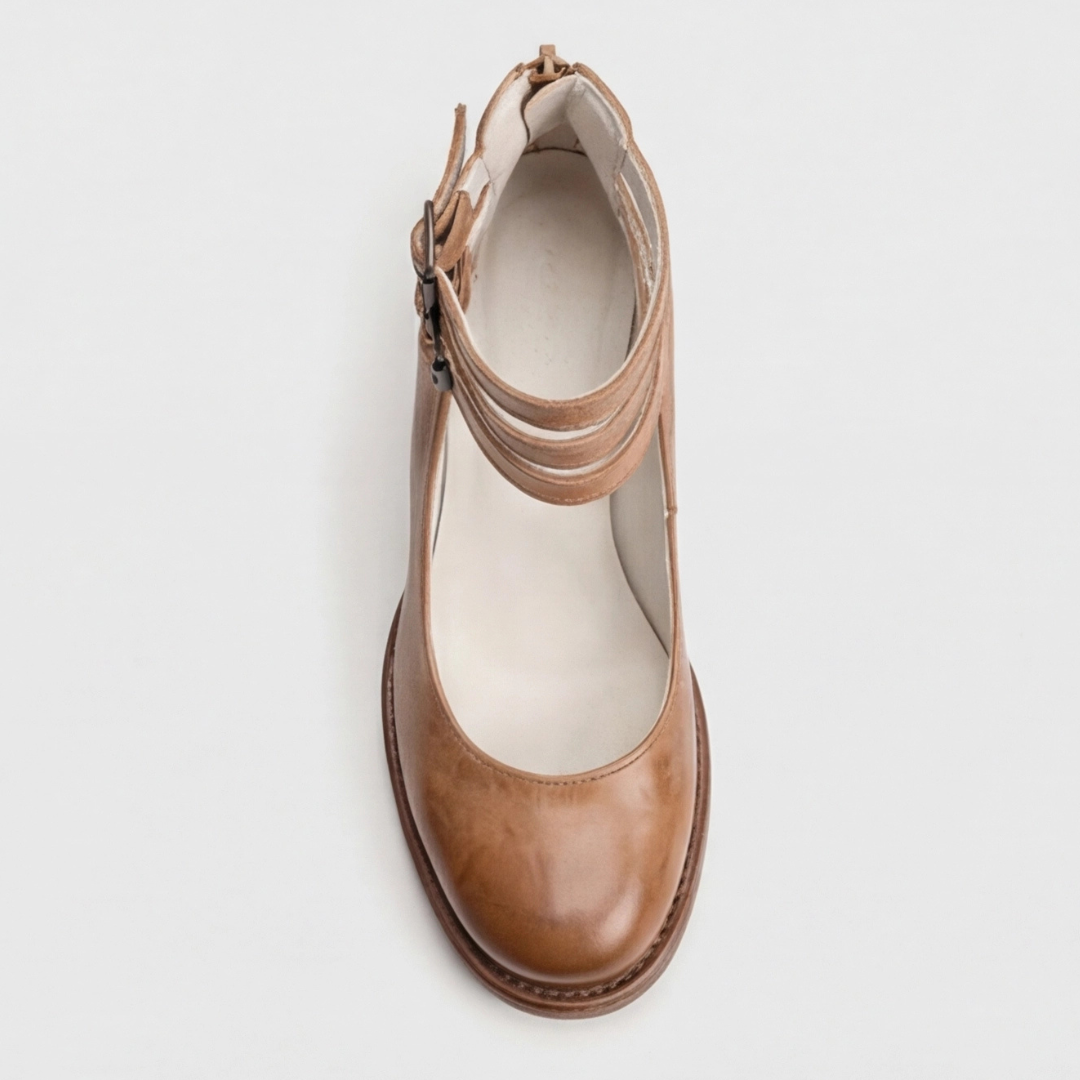 Elegant Retro Ankle Strap Heels for Women