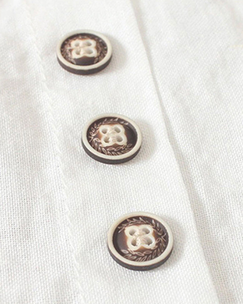 Button Detail Summer Blouse for Women, Effortless Style