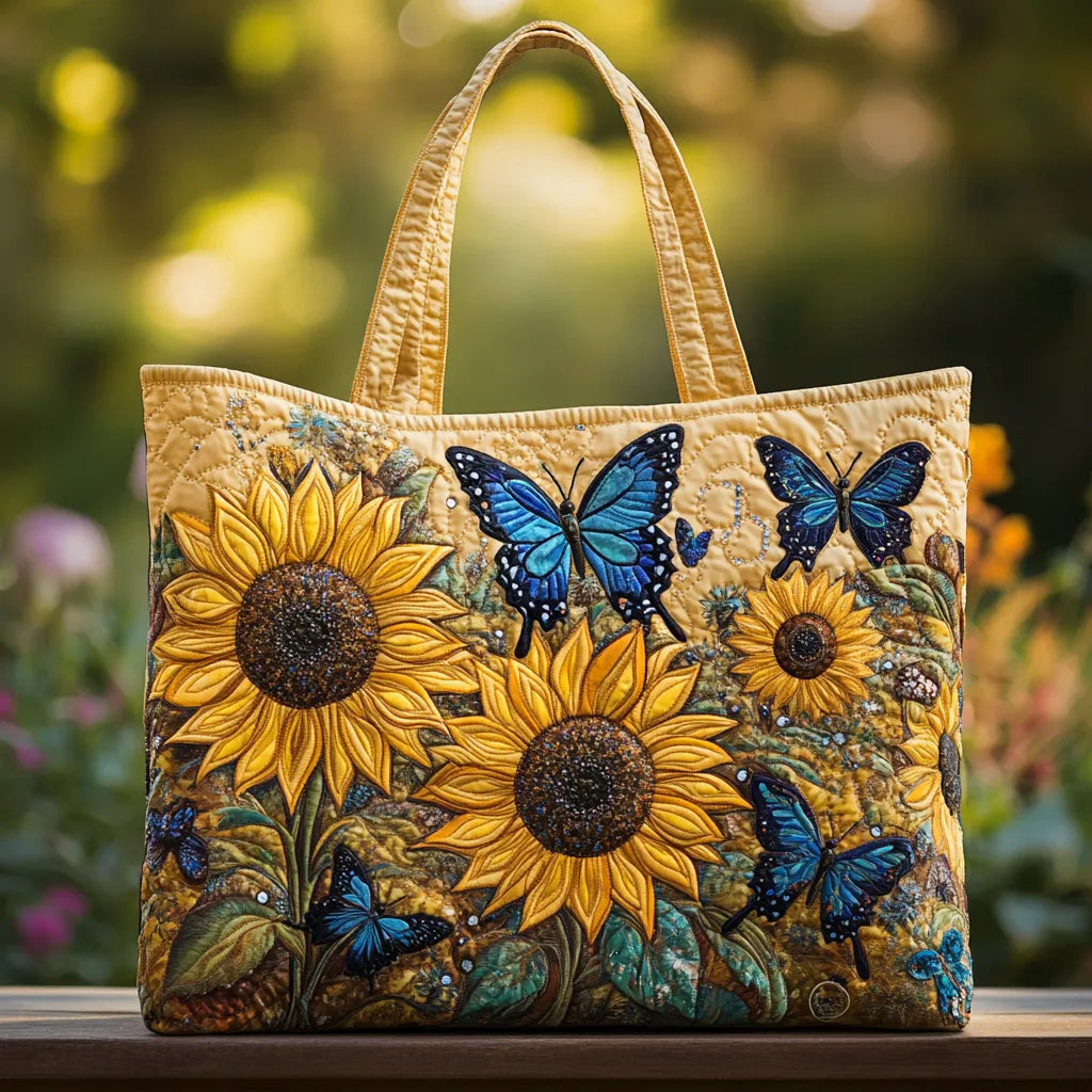 Multicolor Multicolor Sunflower Art Tote Bag