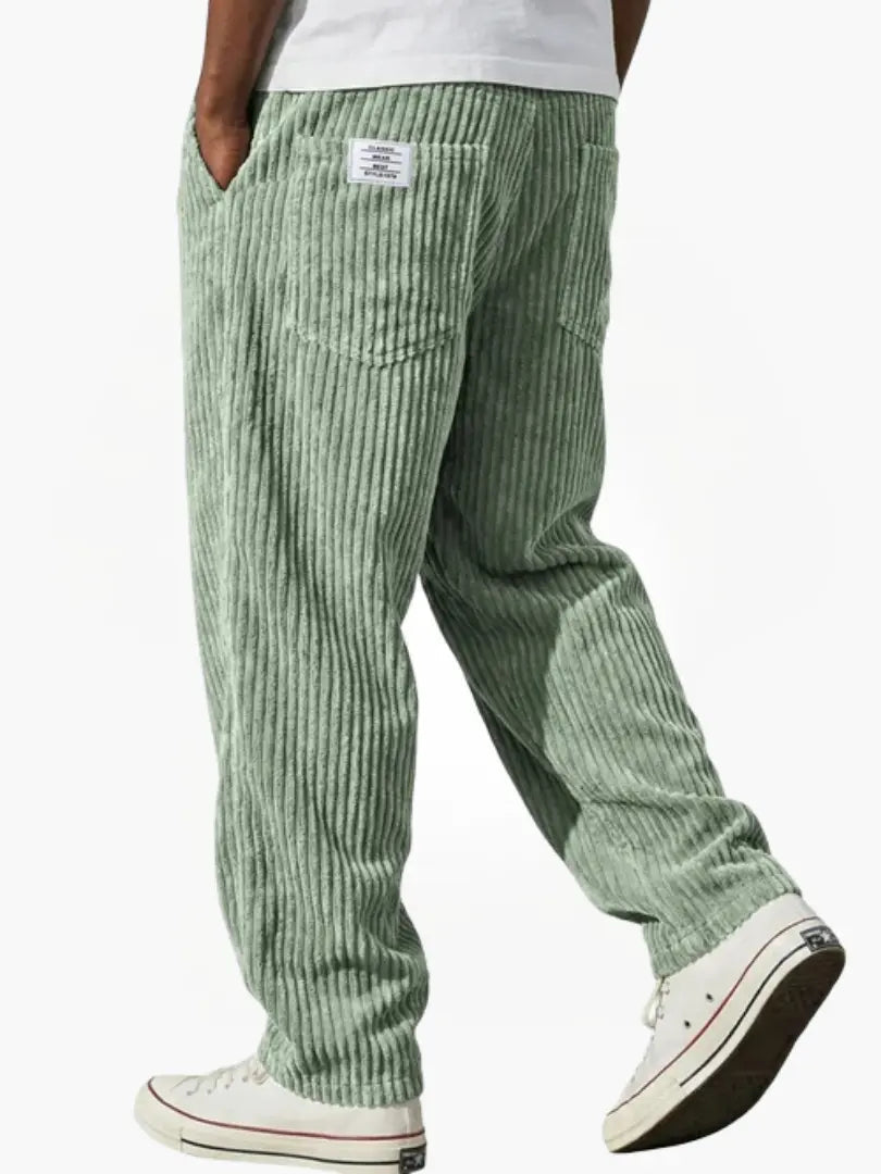 Vintage-Inspired Corduroy Trousers for Men