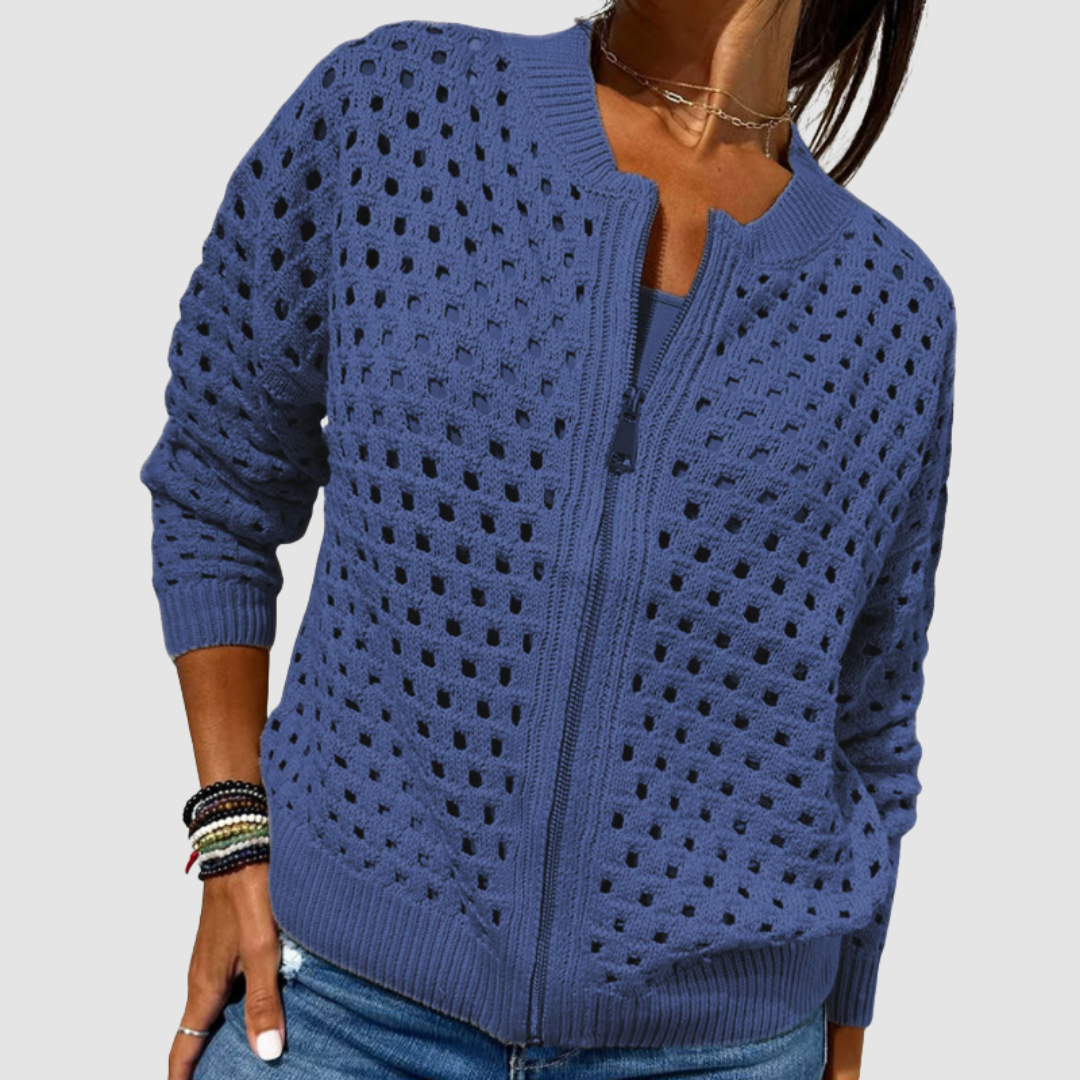 Knitted Hole Cardigan for Women, Premium Style