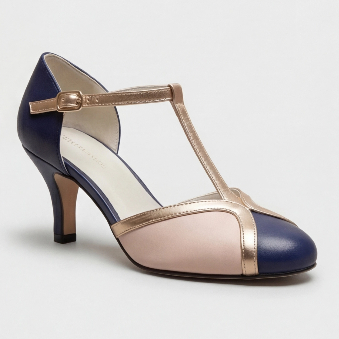 T-Strap Closed Toe Heel, Women's Classic Fit