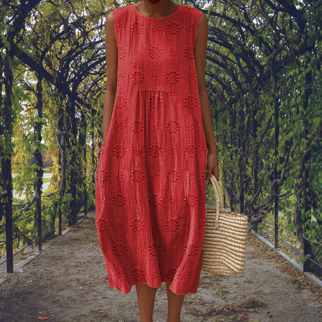 Elegant Sleeveless Pocket Dress for Women