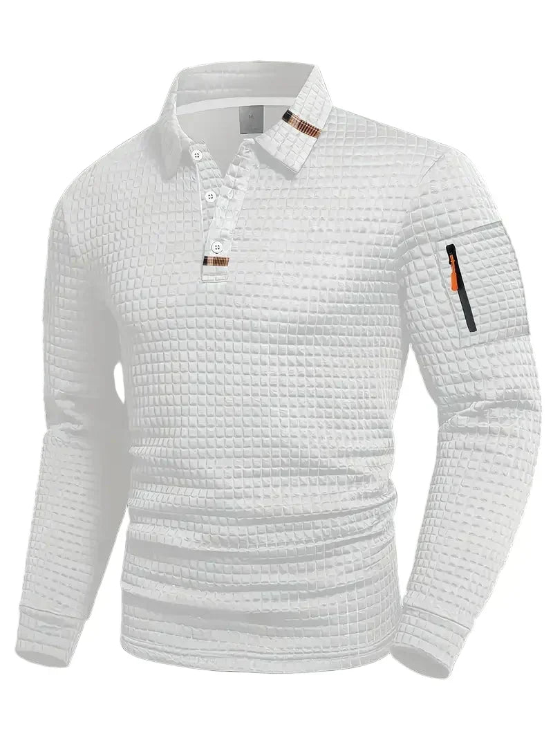 Polo Shirt with Sleeve Pocket for Men