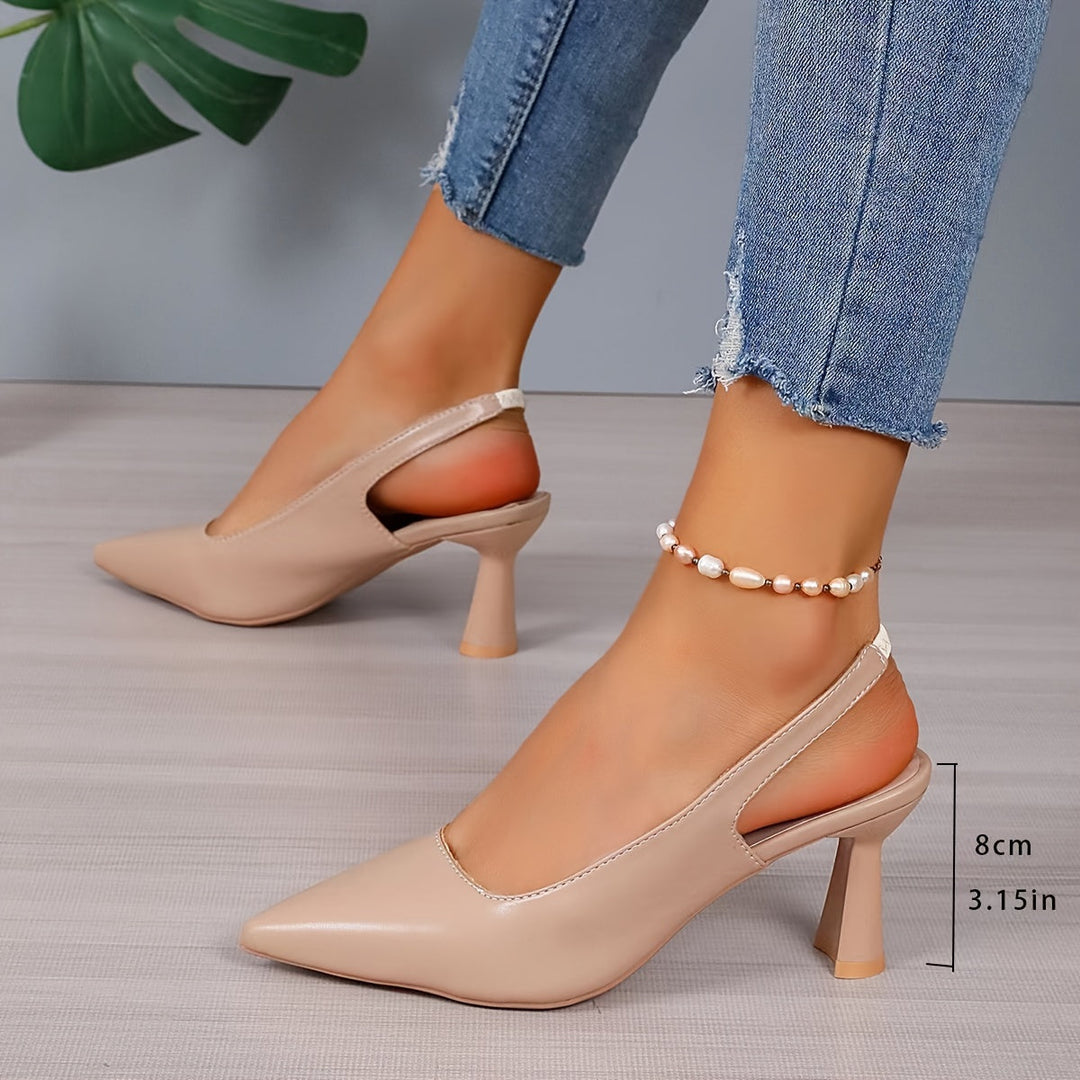 Elegant Slingback Pointed Heels for Women