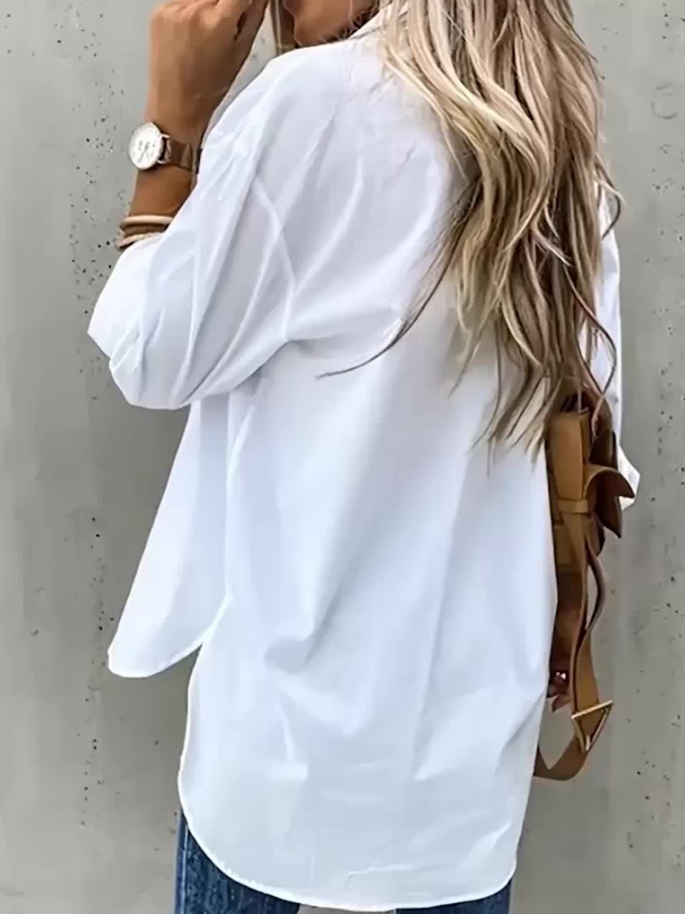 Button-Up Shirt, Women's Relaxed Fit