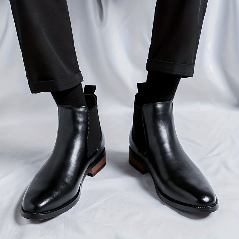 Refined Pointed-Toe Chelsea Boots for Men
