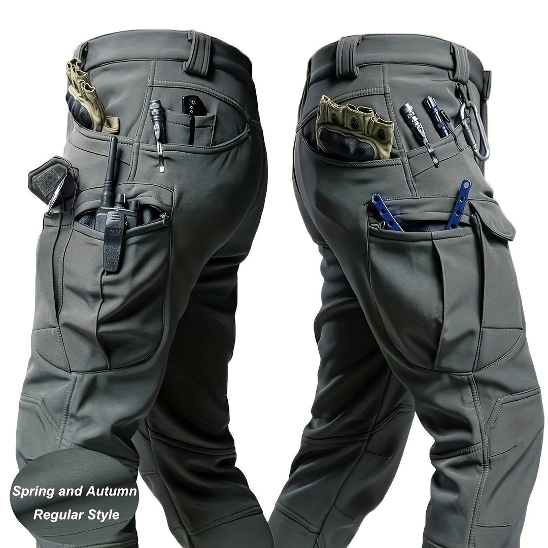 Multi-Pocket Tactical Trousers, Men's Rugged Fit