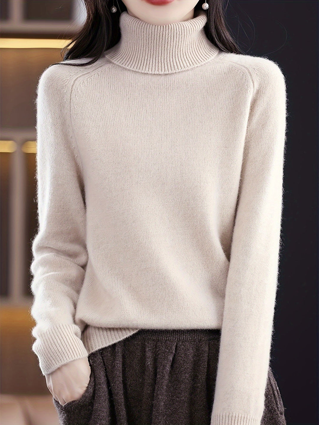 Turtleneck Sweater for Women, Cozy Style