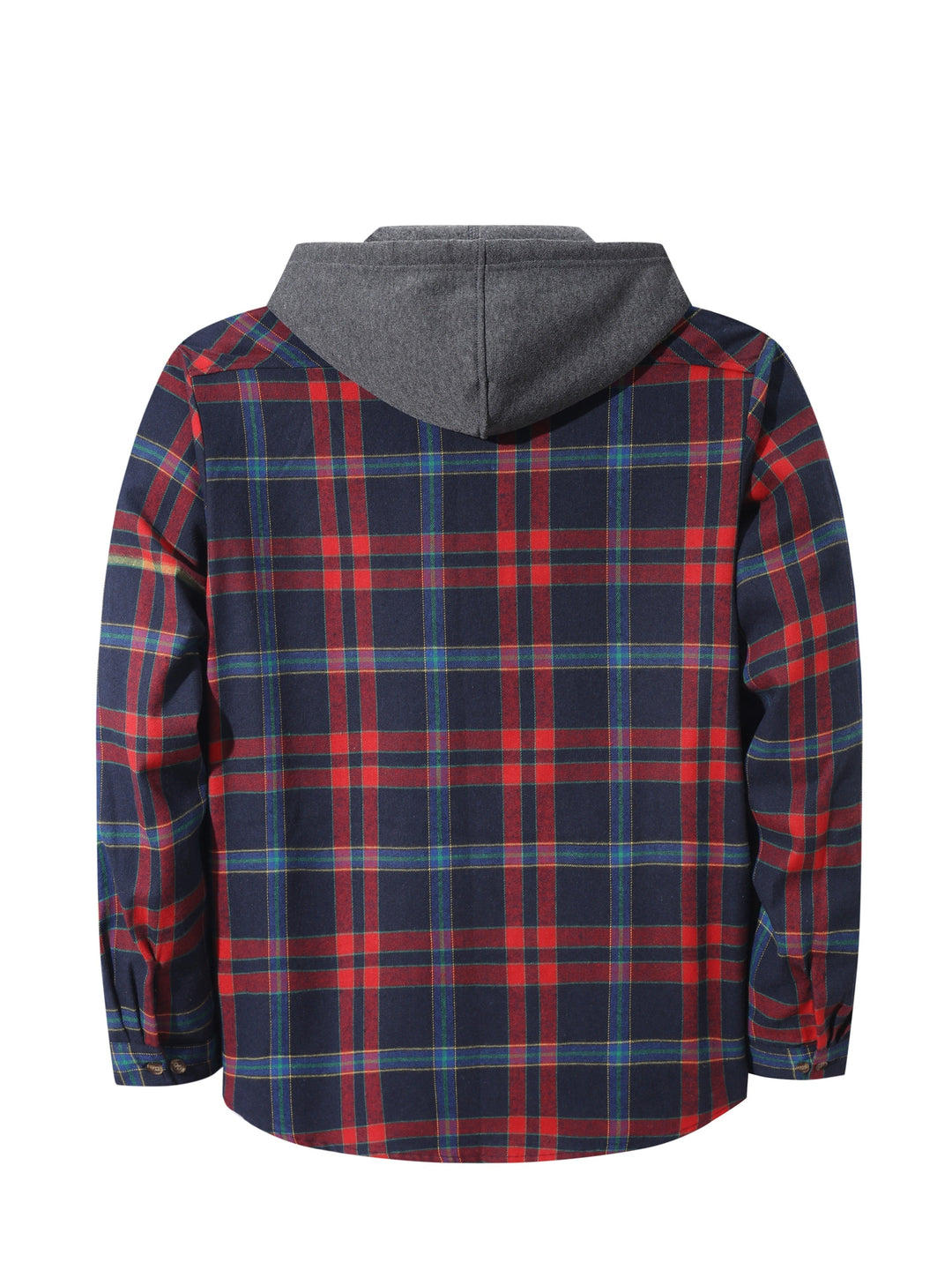 Checked Hooded Shirt for Men