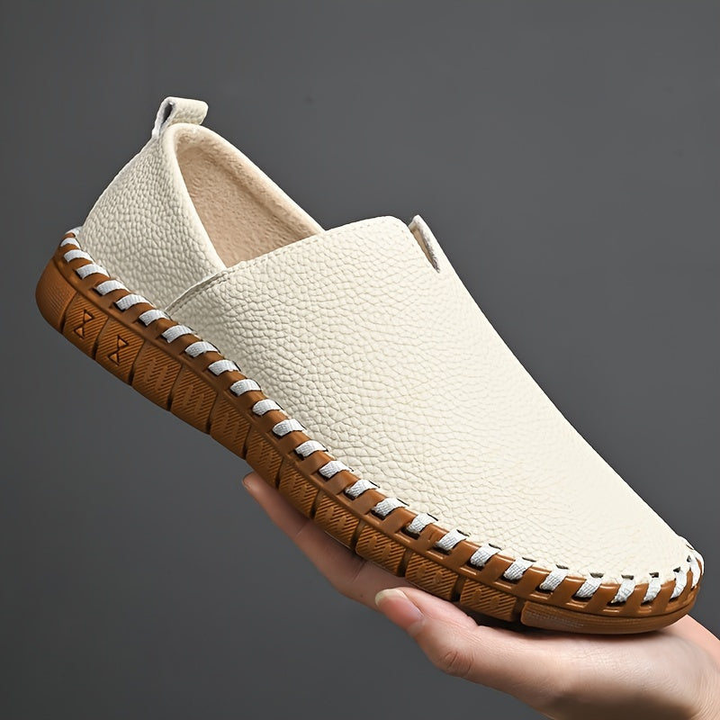 Men's Hand-Stitched Slip-On Loafers