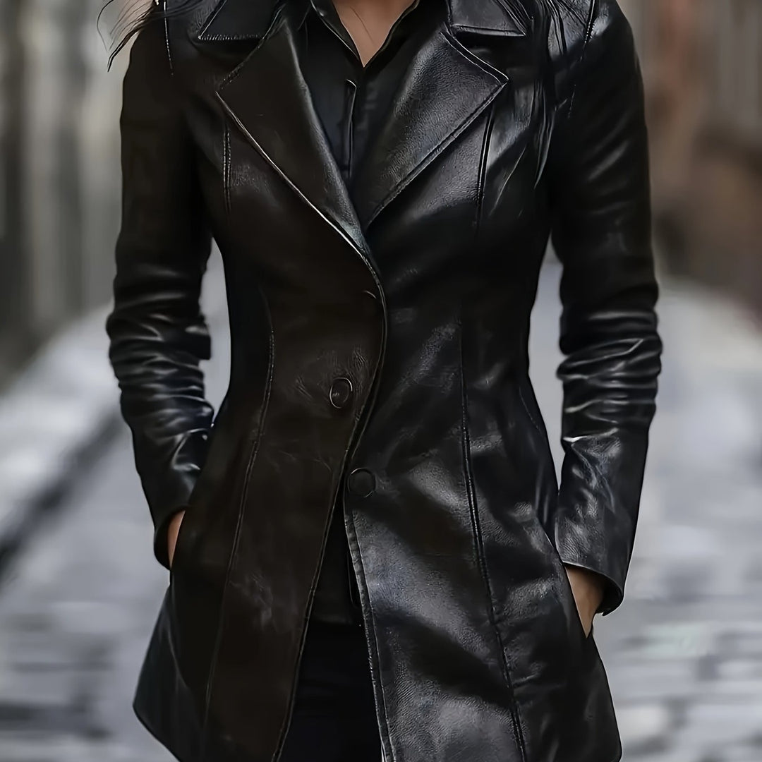 Mid-Length Coat for Women, Tailored Style