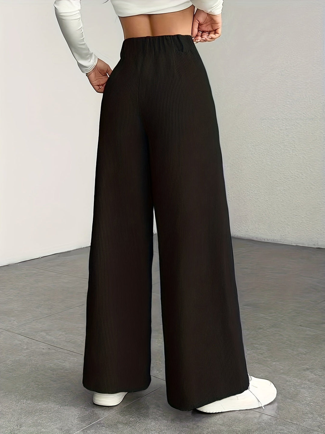 Women's High-Waisted Wide-Leg Trousers