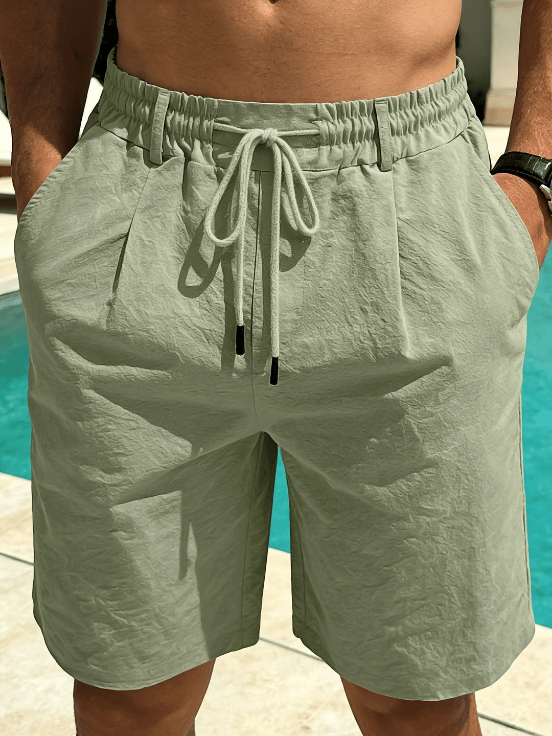 Drawstring Shorts for Men, Relaxed Style