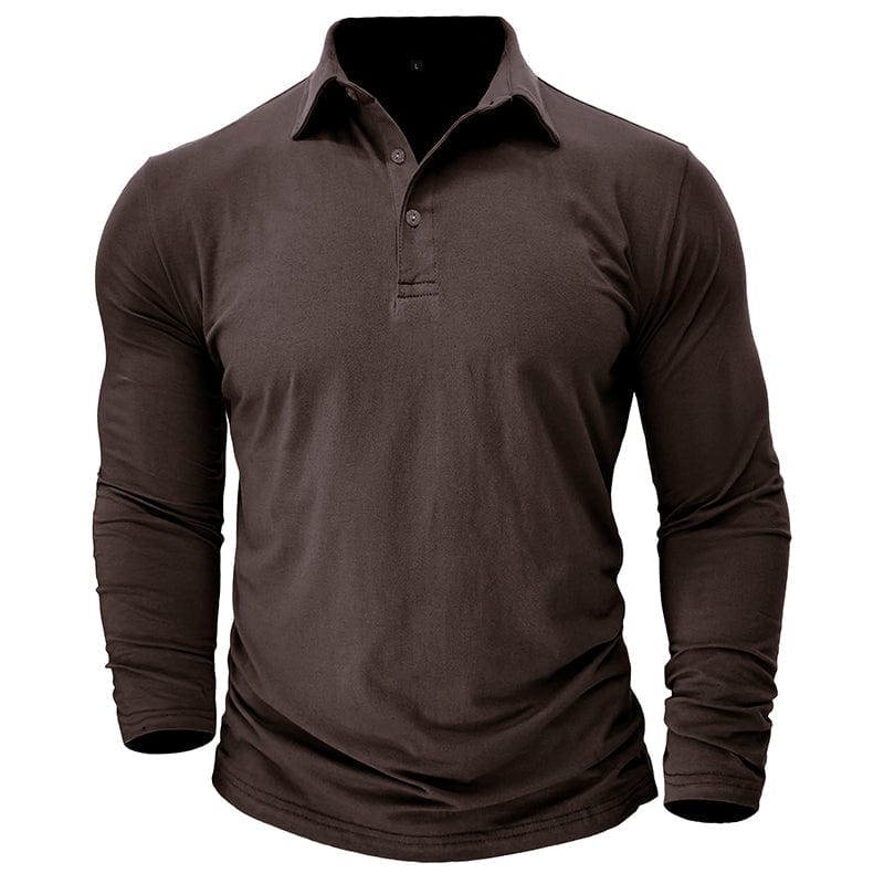 Premium Long-Sleeve Polo for Men, Stylish Style