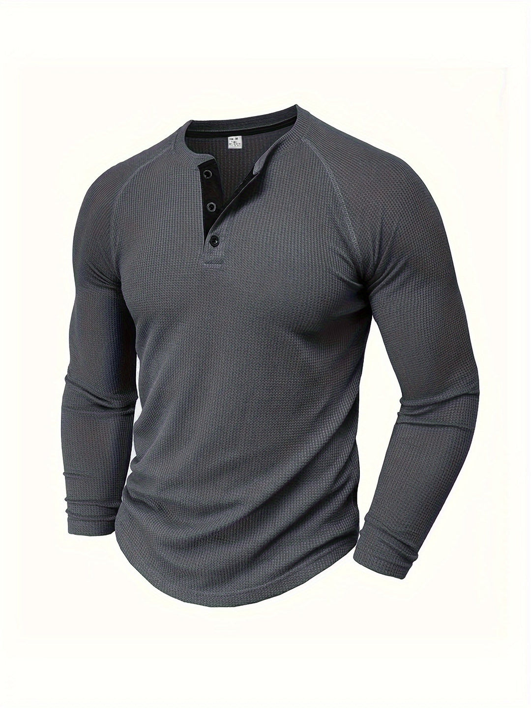 Button Henley Shirt, Men's Classic Fit