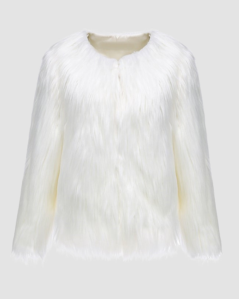 Women's Winter Coat with Lapel Collar