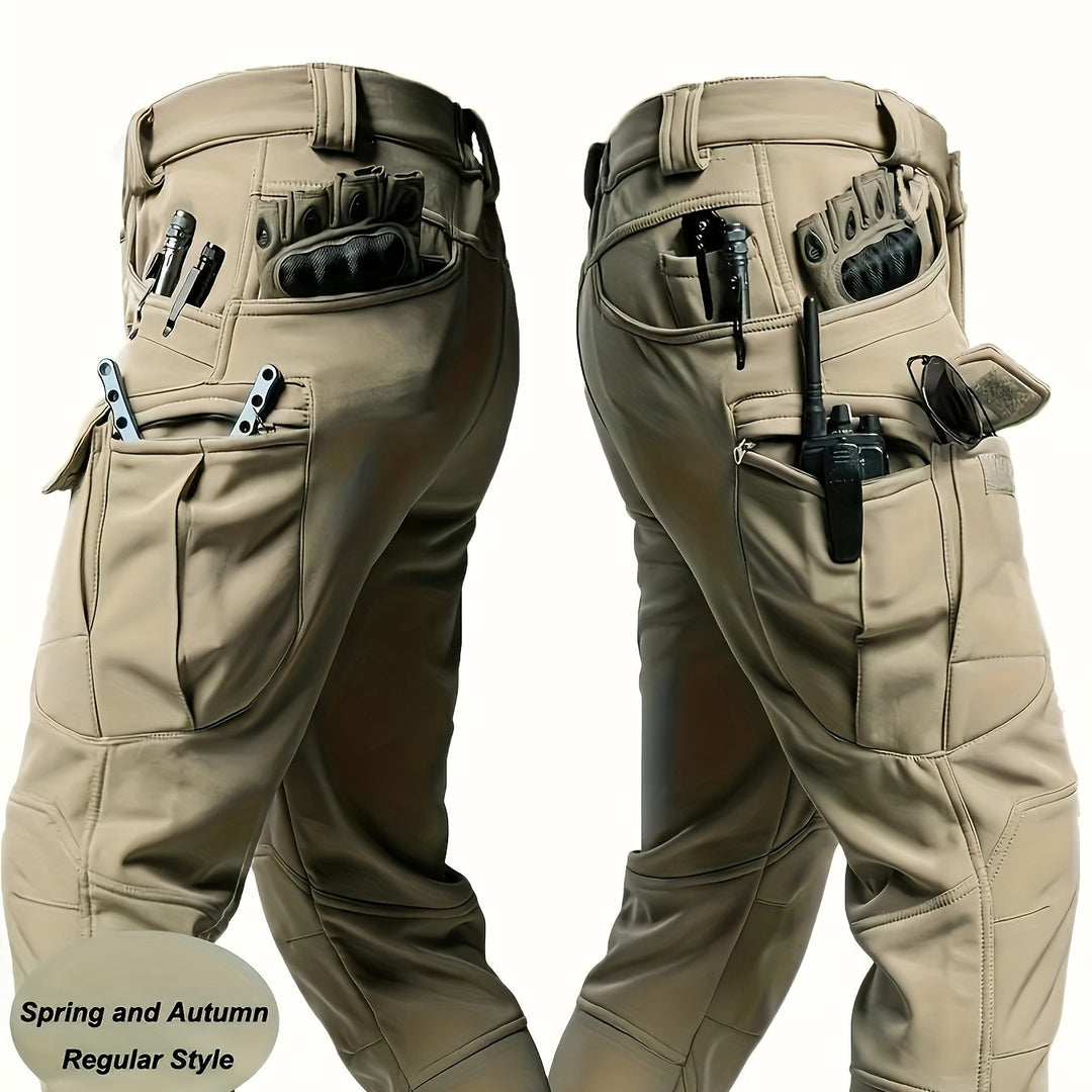 Multi-Pocket Tactical Trousers, Men's Rugged Fit