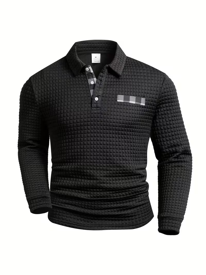 Stylish Plaid Pattern Button Up Shirt for Men