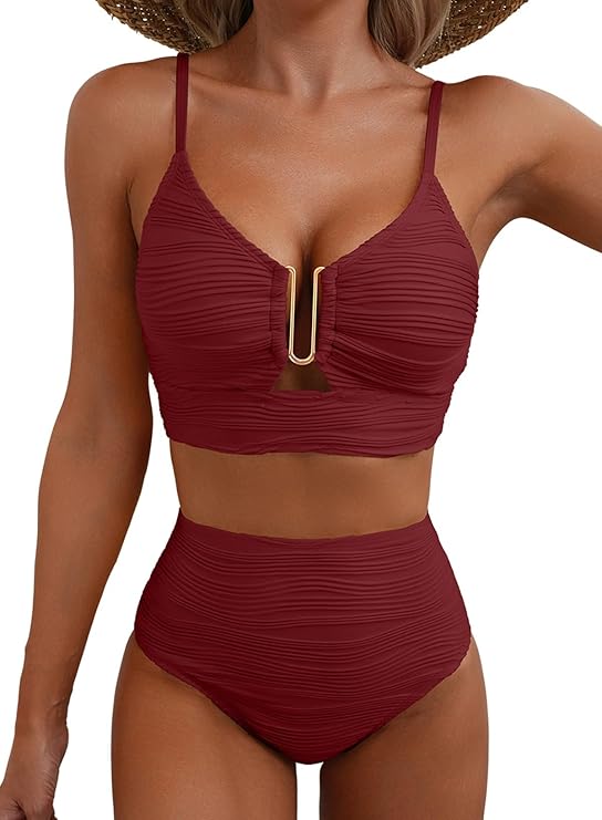 High-Waist Bikini for Women, Elegant Style