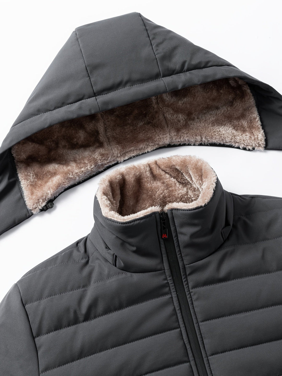 Hooded Insulated Coat for Men