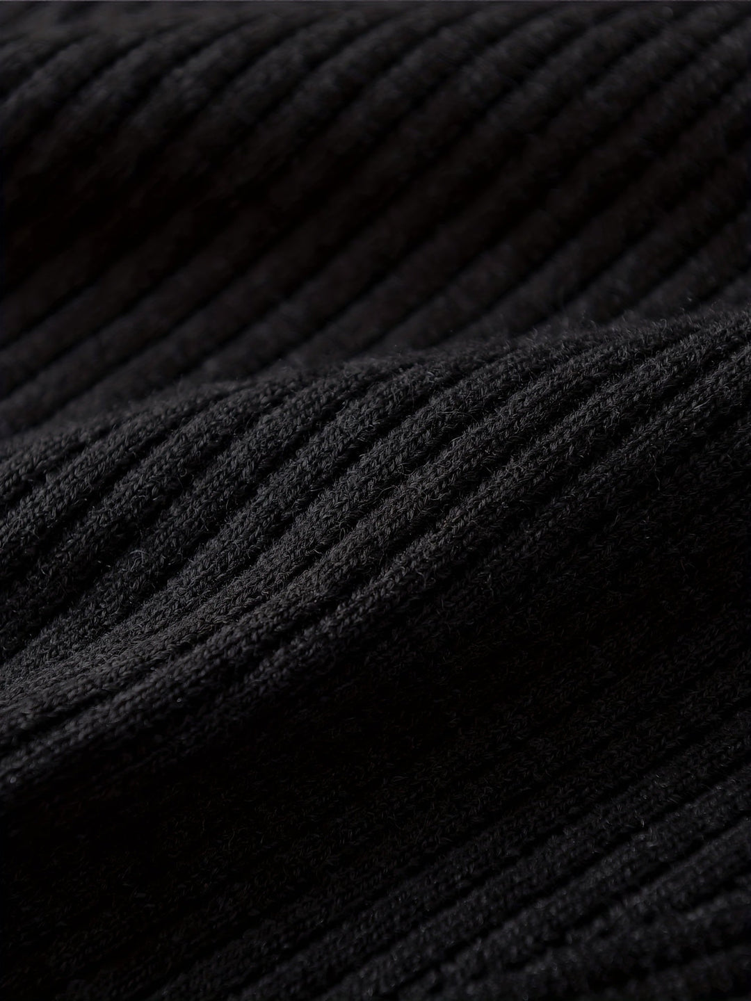 Black Classic V-Neck Sweater Vest for Men