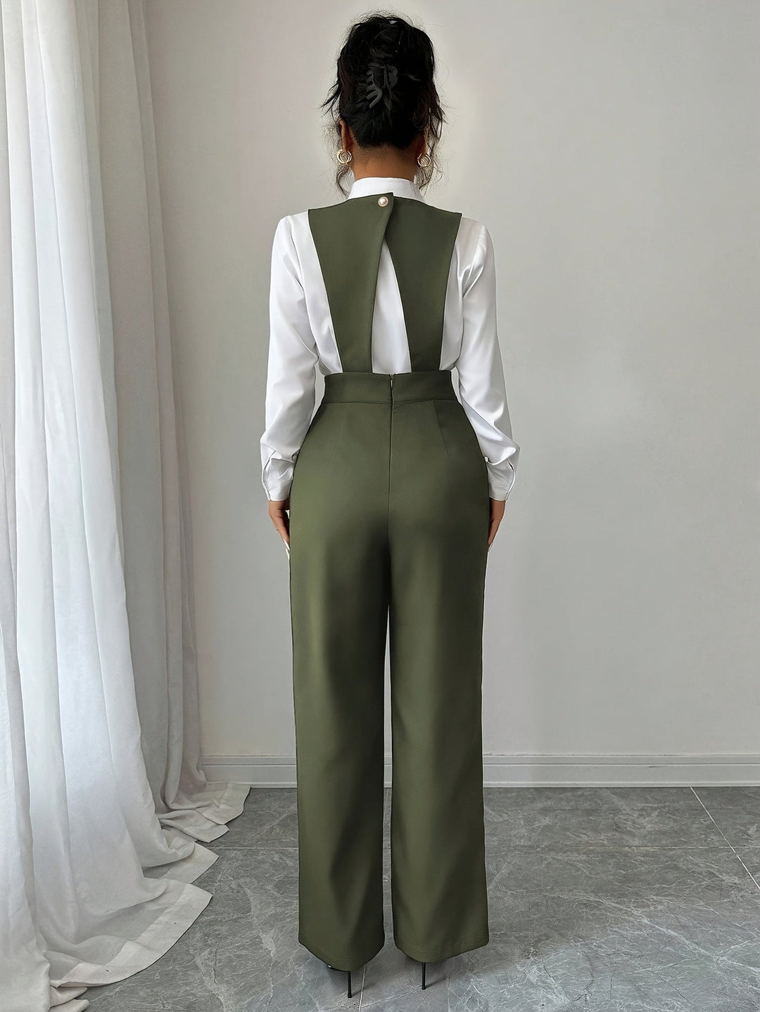 Wide-Leg Jumpsuit, Women's Tailored Fit