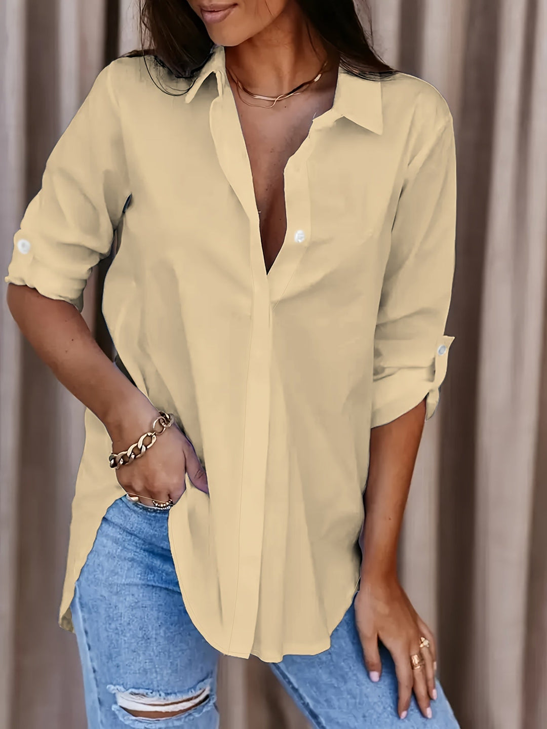 Collared Shirt for Women, Relaxed Style