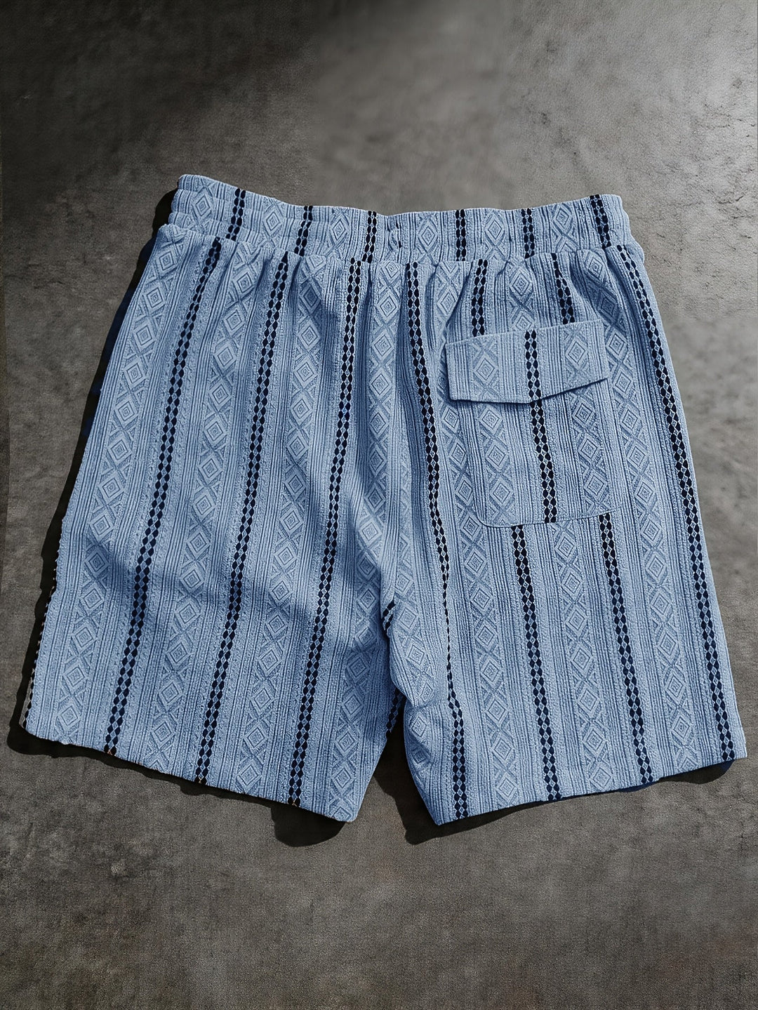Drawstring Shorts, Men's Textured Fit