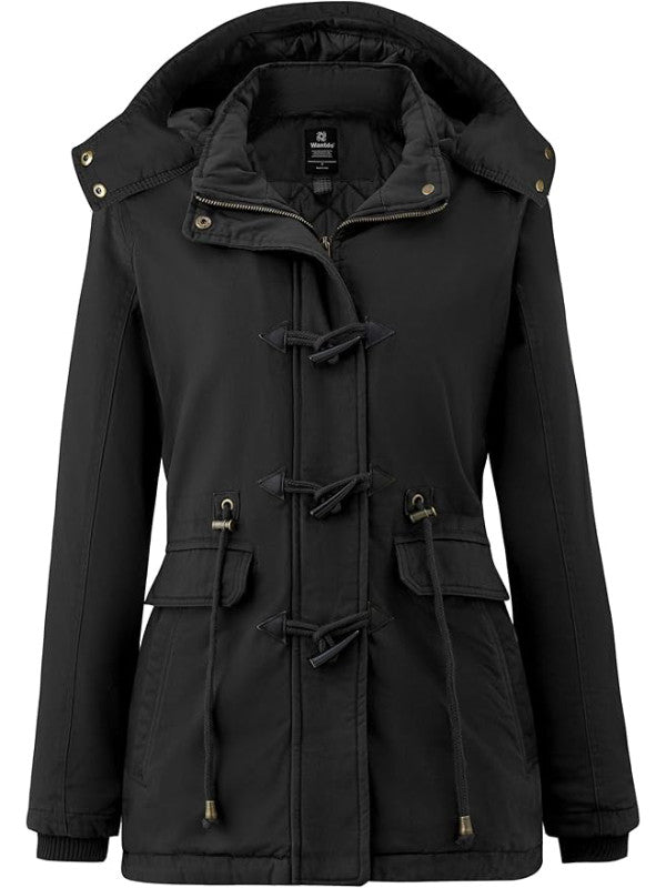 Women's Teddy Cotton Winter Coat with Sherpa Lining