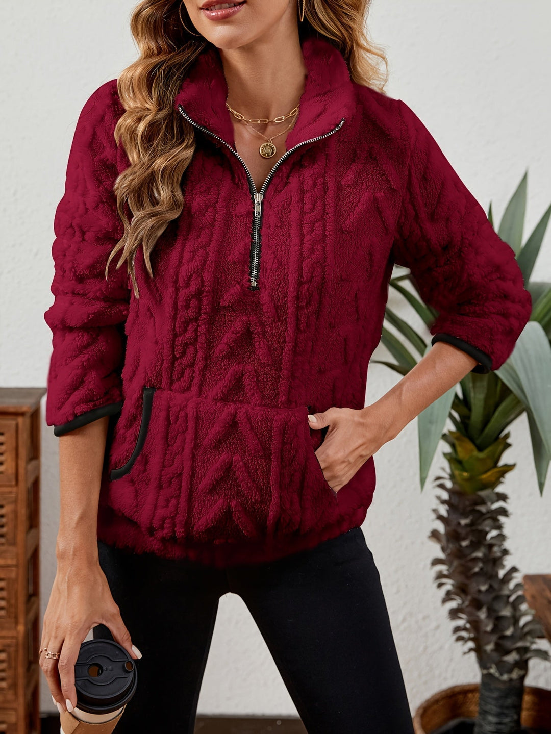 Half-Zip Pullover for Women, Cozy Style