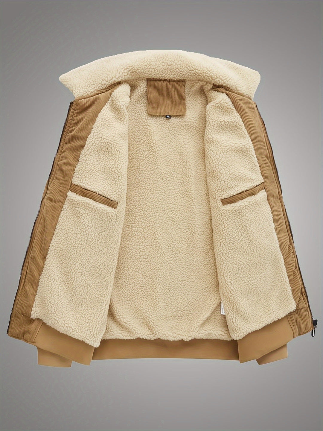 Cozy-Lined Workwear Jacket for Men
