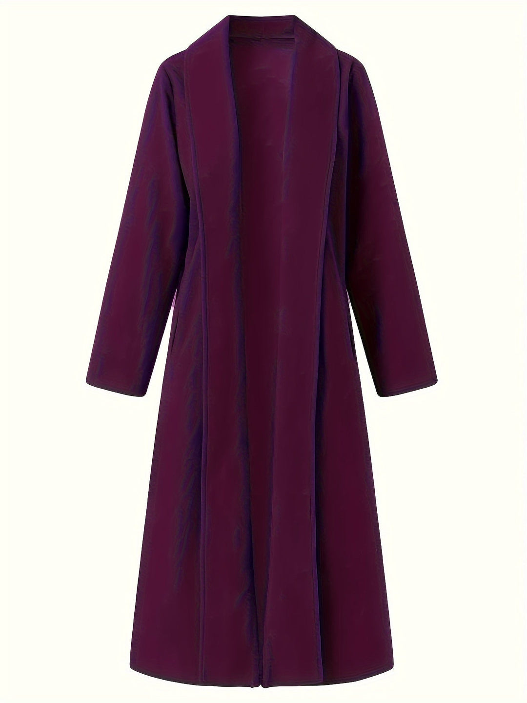 Elegant Longline Coat for Women, Plus Size