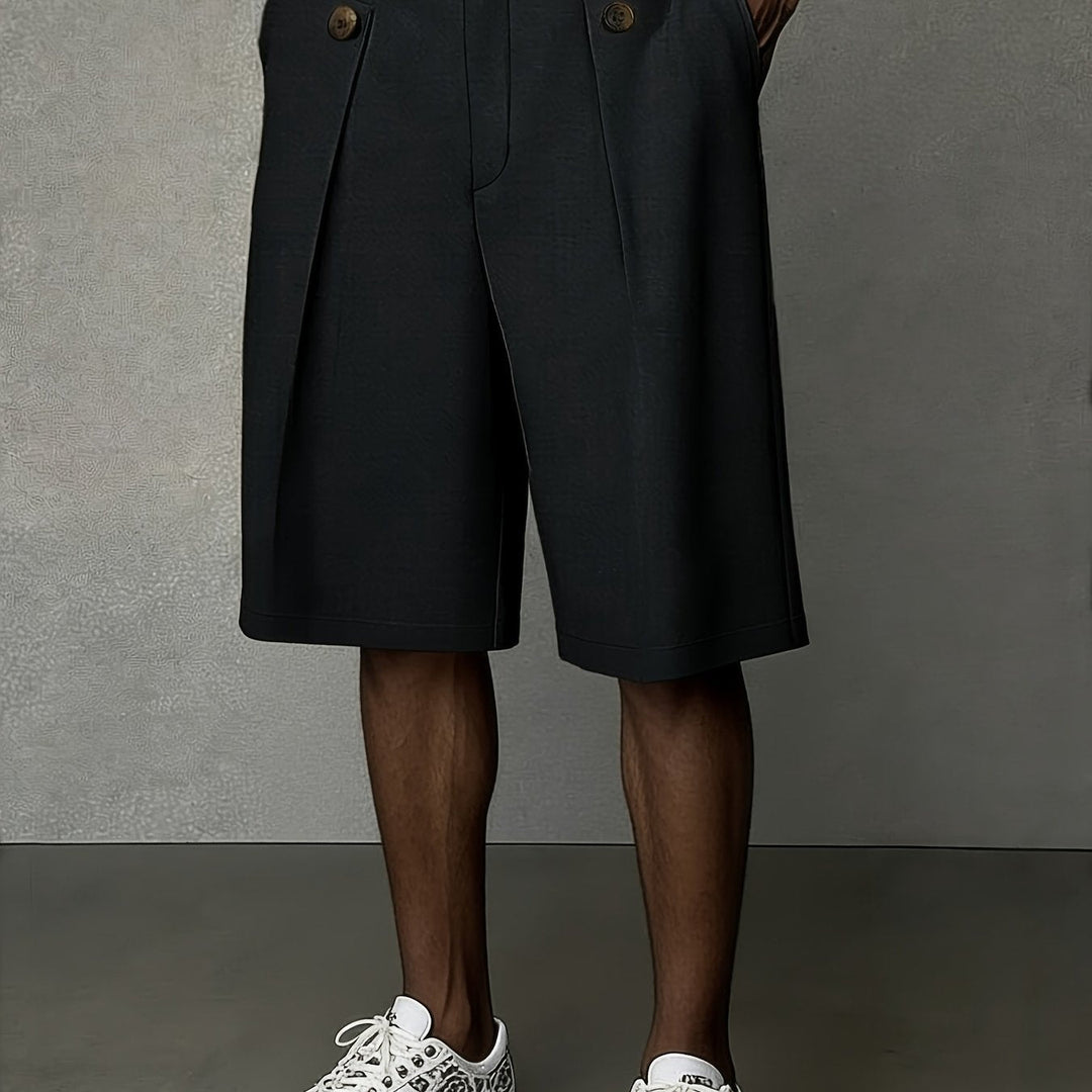 Tailored Pleated Shorts for Men