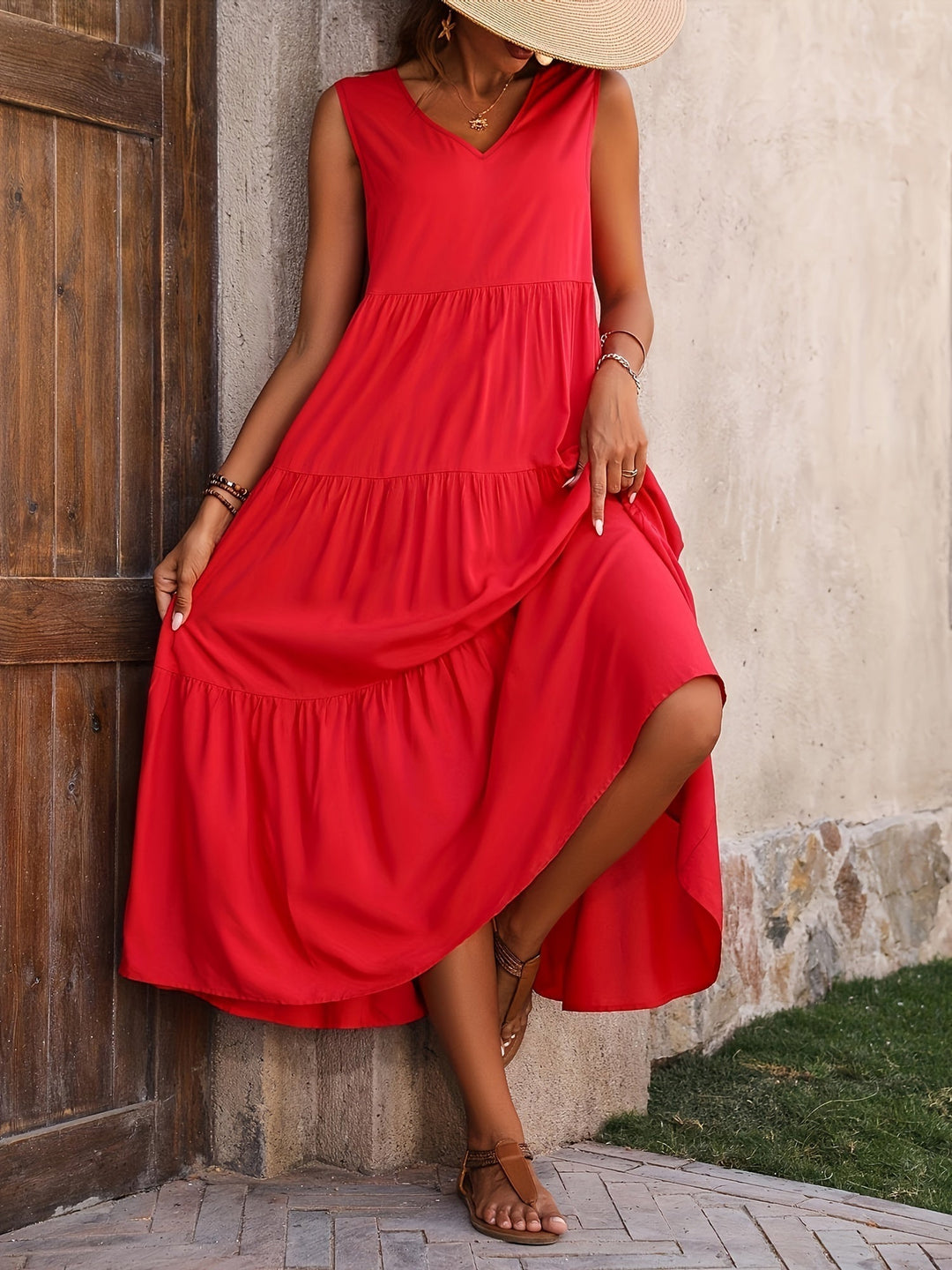Flowing Tiered Maxi Dress for Women