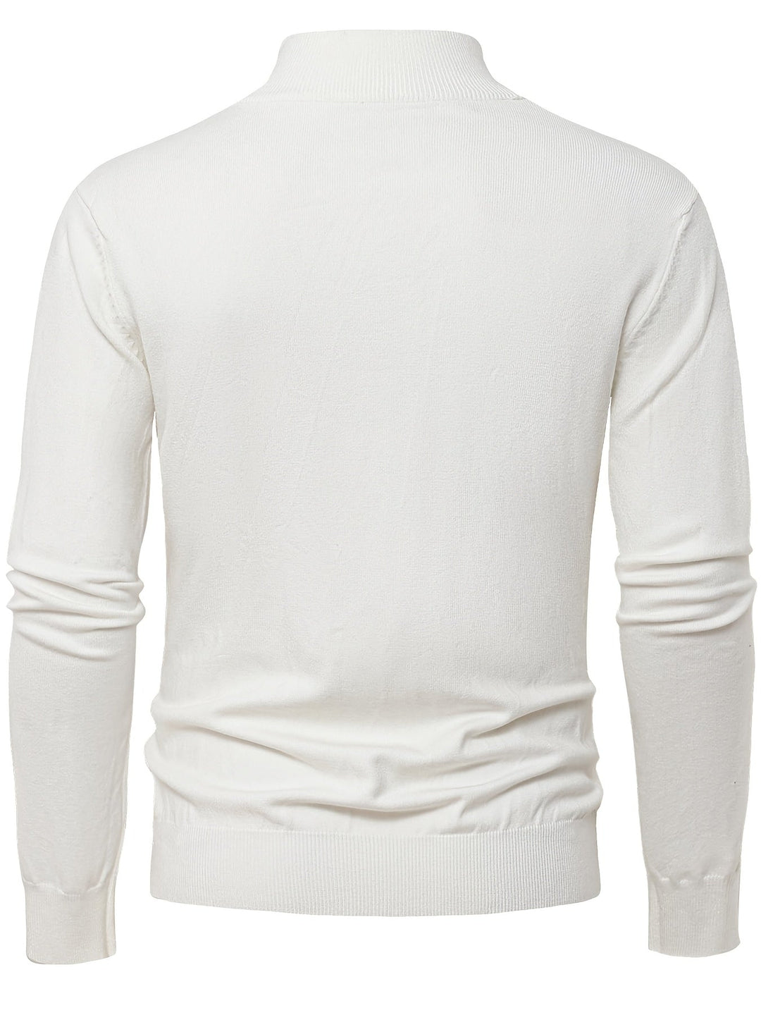 High-Neck Sweater for Men, Refined Style
