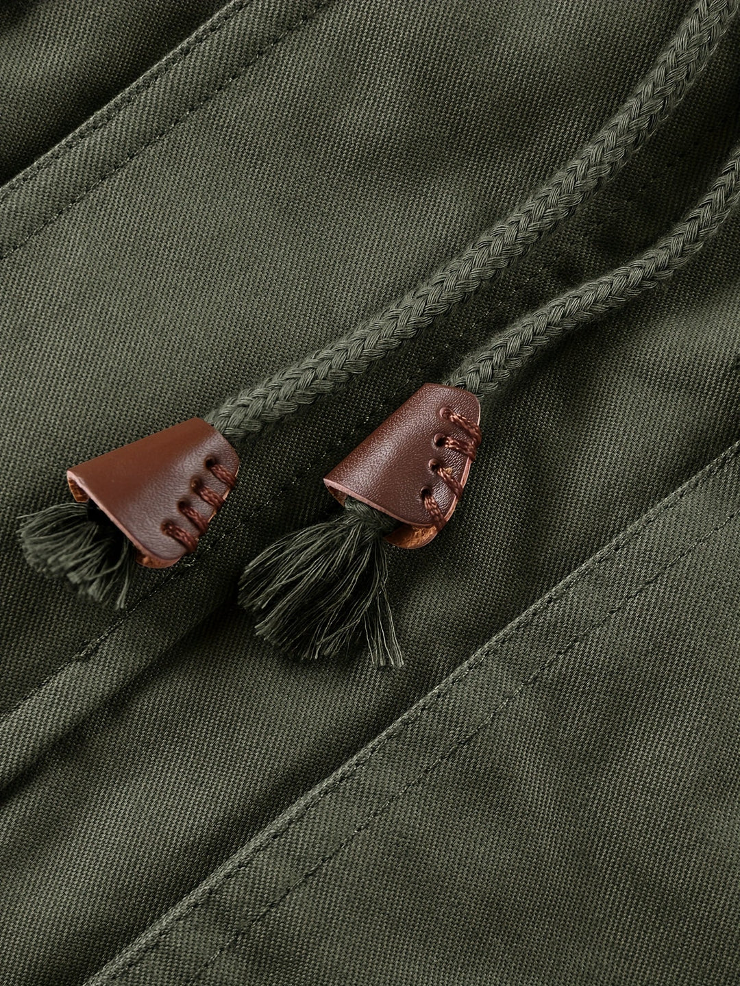 Mid-Length Hooded Jacket, Men's Rugged Fit